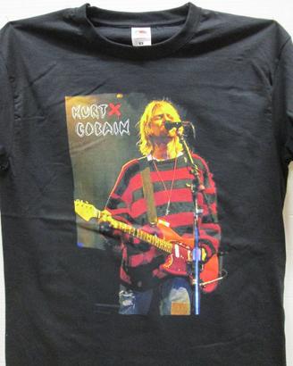 Maglietta Kurt Cobain Nirvana manica corta