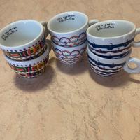 Sei tazze cappuccino GILLO DORFLES per ILLY