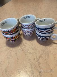 Sei tazze cappuccino GILLO DORFLES per ILLY