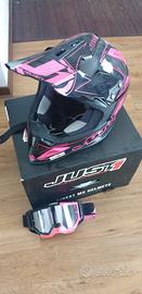 Casco carbon Just1 +maschera Carbon 