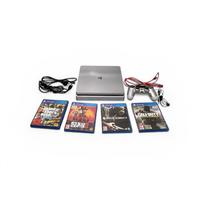 PS4 Slim Silver 500GB + Controller + 4 Giochi