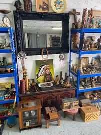 Garage piena di roba vintage.