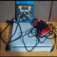playstation 4 slim bianca + gioco + cuffie