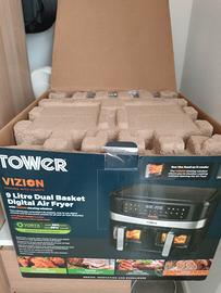 Friggitrice ad Aria TOWER VIZION 9L Dual Basket -