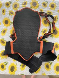 Paraschiena moto con supporto lombate regolabile