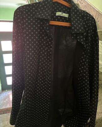 Camicia elegante con fantasia geometrica Taglia S
