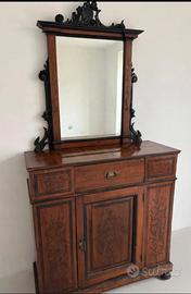Credenza specchiera Umbertina, fine 800 ORIGINALE