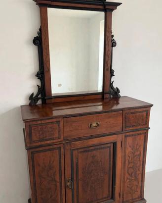 Credenza specchiera Umbertina, fine 800 ORIGINALE