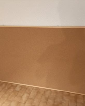 Lavagna sughero cornice legno grande 200x100 cm 