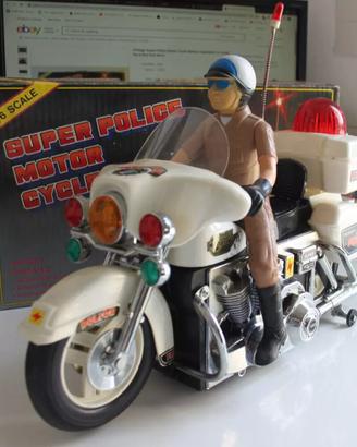 TOYS LIGHT SOUND BUMP GO Super Police Motor Cycle