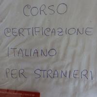 Corso certificazione italiano per stranieri.