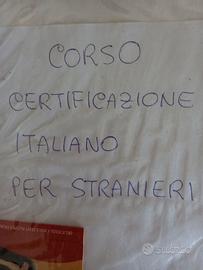 Corso certificazione italiano per stranieri.