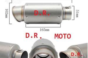 29.02 SCARICO TITANIO corto 27 cm diametro 60 mm