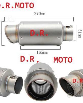 29.02 SCARICO TITANIO corto 27 cm diametro 60 mm