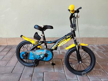 BICI BATMAN PER BAMBINI CON RUOTINE