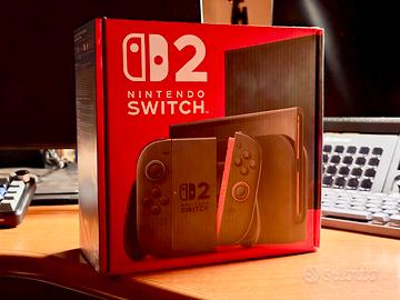 Nintendo Switch 2 con custodia e vetro temperato
