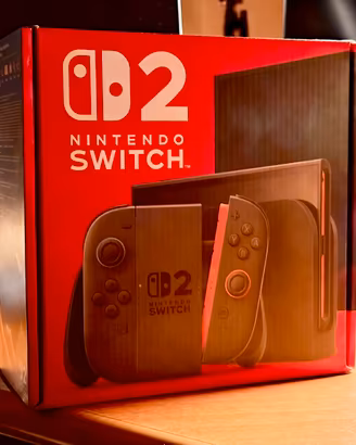 Nintendo Switch 2 con custodia e vetro temperato