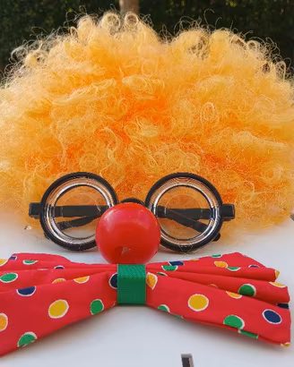 Parrucca da Pagliaccio + Accessori