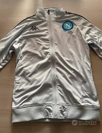 Giacca tuta Kappa SSC Napoli bianca - unisex