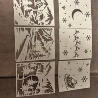 Stencil in pvc natalizi