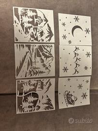 Stencil in pvc natalizi