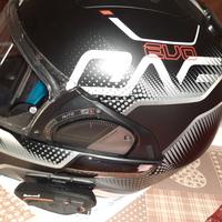 casco modulare Shark Evo  completo di interfono