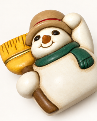 THUN Pupazzo di neve in ceramica