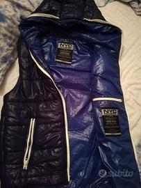 Gilet NYC INDUSTRY originale blu-viola