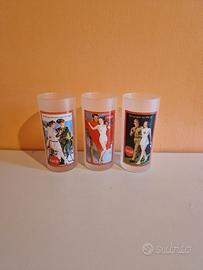 Set 3 Bicchieri Alti Coca-Cola Vintage in Vetro Sa