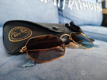 Ray-Ban Octagonal Classic Oro - Custodia Originali