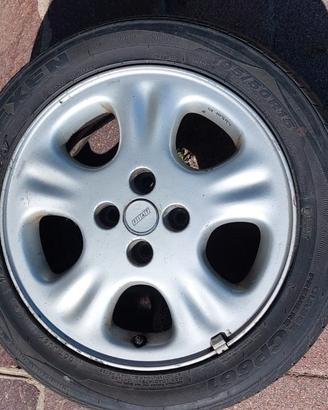 4 Cerchi in lega da 15 " FIAT 4 fori di fissaggio