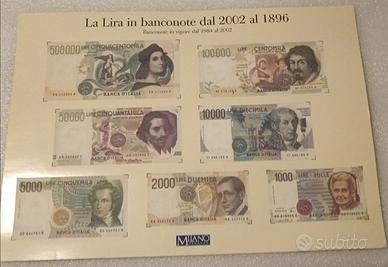 Collezione Banconote in Lire dal 2002 al 1896