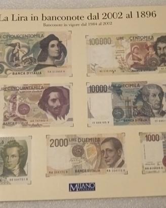 Collezione Banconote in Lire dal 2002 al 1896