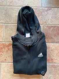 Felpa Adidas Originale Nera Con Cappuccio