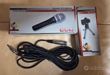 Microfono Konig e portamicrofono