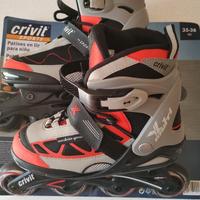 PATTINI IN LINEA RAGAZZI 35-38 & SET PROTEZIONI