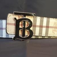 cintura burberry nera/oro