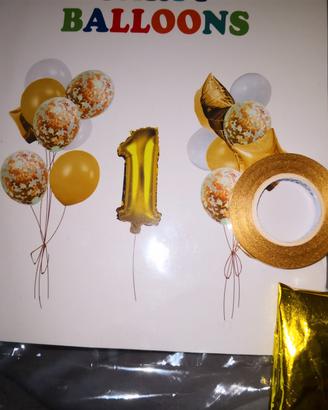 Kit palloncini 1 anno compleanno 