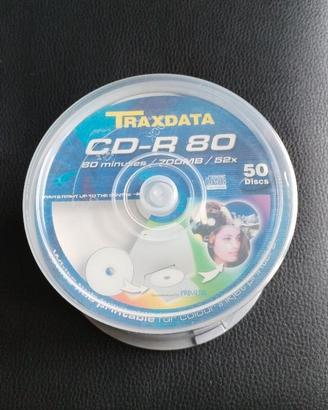 CD-R Stampabili PRINTABLE inkjet Traxdata 50 CD