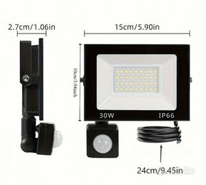 faretto con sensore 30w NUOVO