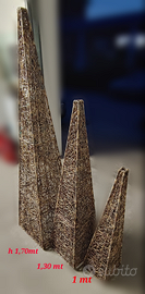 Piramidi piantana punto luce arredo casa