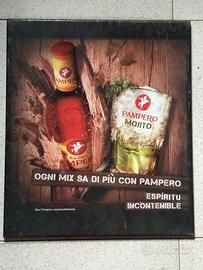 targa pubblicitaria in metallo Pampero Mojito