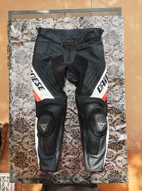 pantaloni moto 52 dainese uomo in pelle 