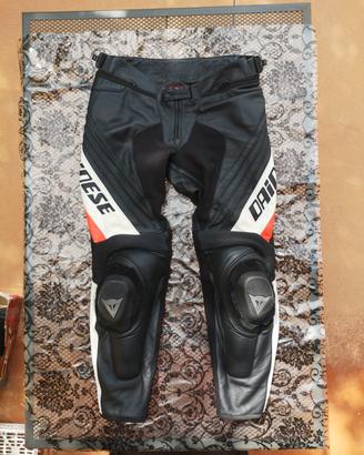 pantaloni moto 52 dainese uomo in pelle 