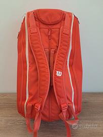 Borsone wilson rosso | 4 scomparti | 3 tasche 