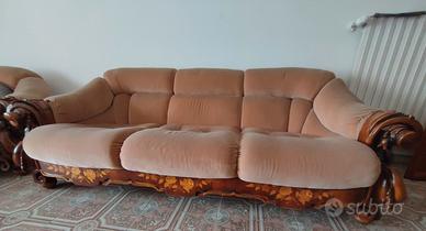 Divano e 2 poltrone stile Barocco vintage