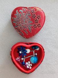 Set di cinque piercing in acciaio inox anallergici