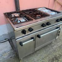 Cucina 6 fuochi e forno ristorante