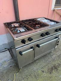 Cucina 6 fuochi e forno ristorante