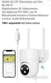 videocamera 4g funziona con sim card no wifi.